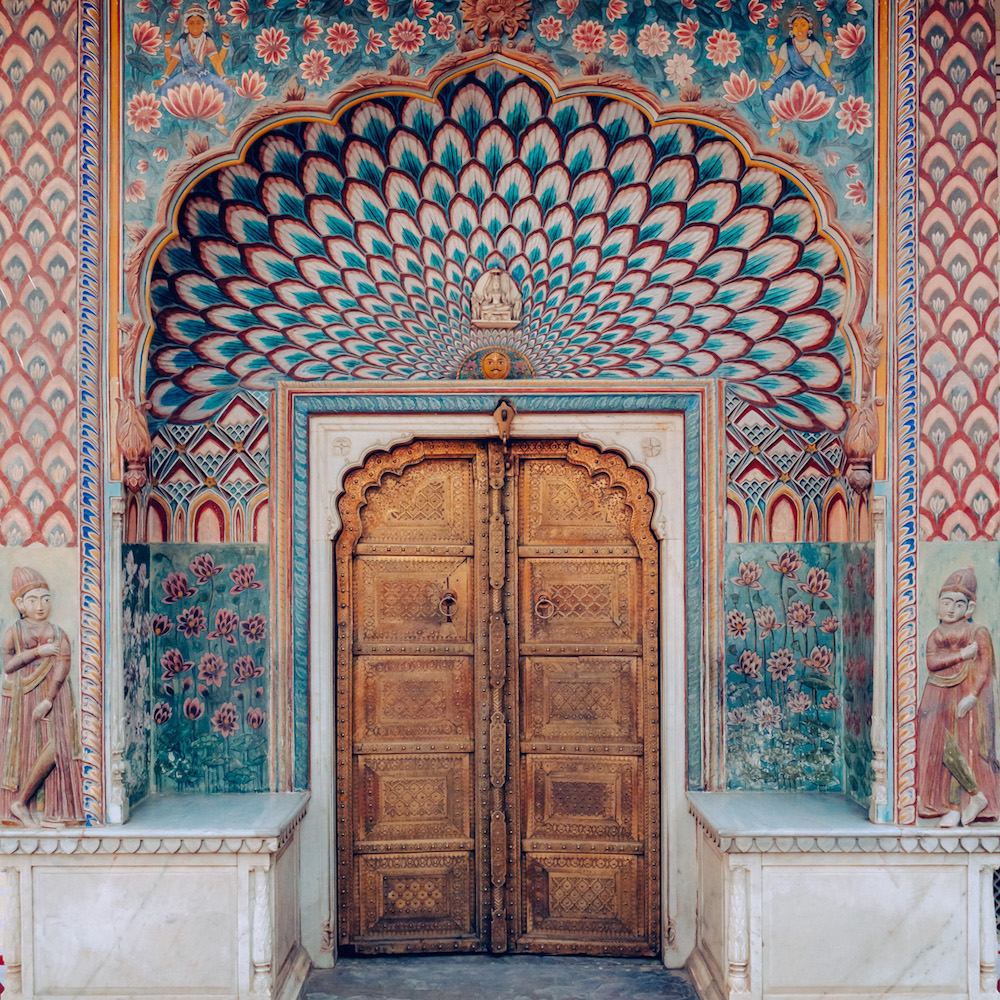 Indian door, Jaipur